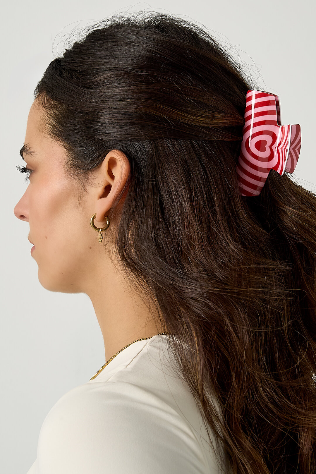 Hair Clips Heart Casual Imitation Acetate sheet Valentine's Day Accessories h5 Picture2