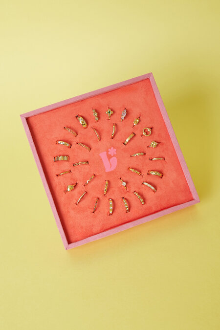 Coffret de présentation de bagues en acier inoxydable Lilli June