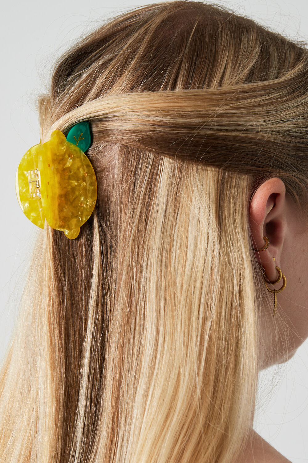 Pinza para el cabello con forma de limón exprimido h5Imagen2
