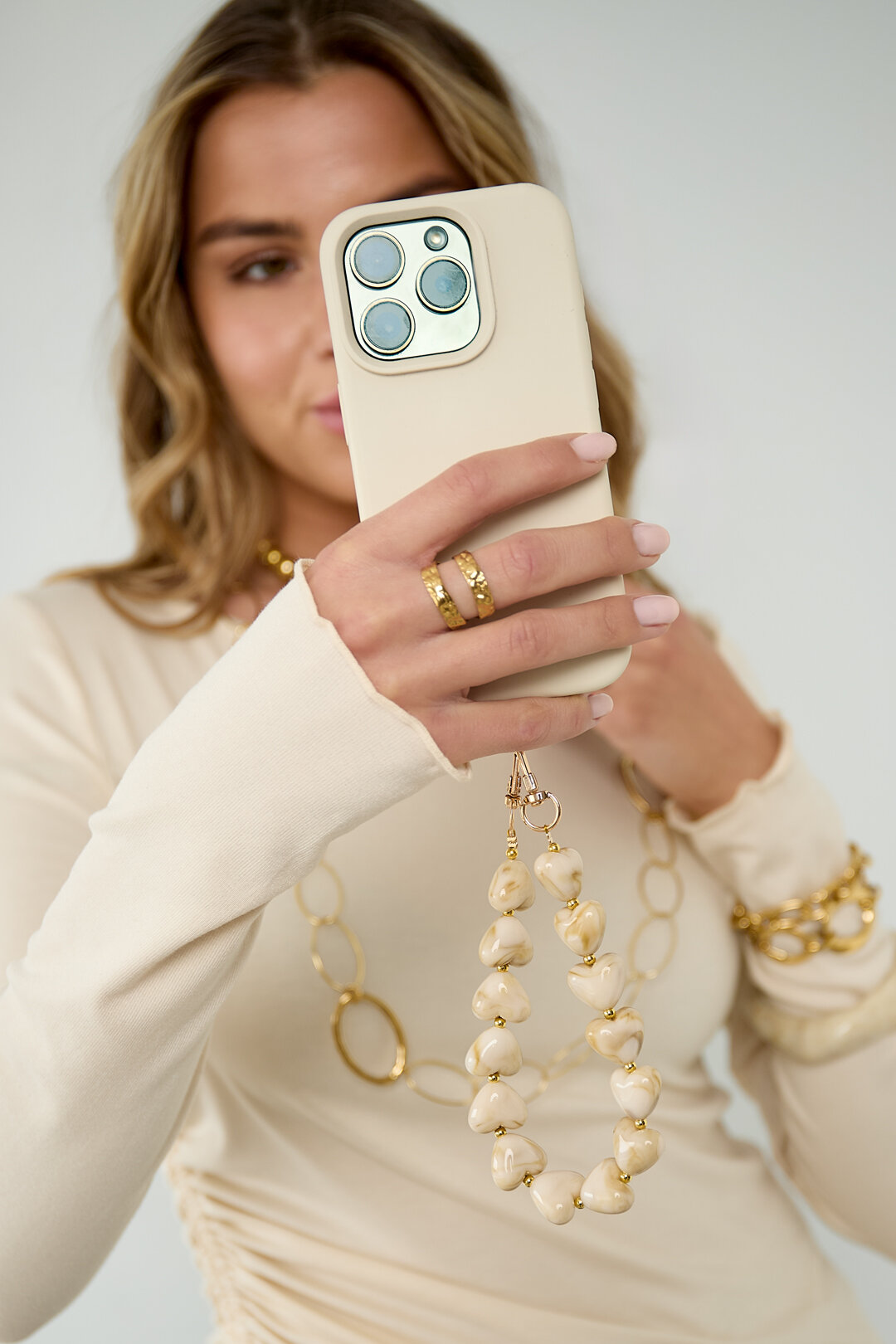 Telefoonsnoeren Hart Casual Acryl Dagelijkse Accessoires (Pak met plastic zak) h5 Afbeelding2
