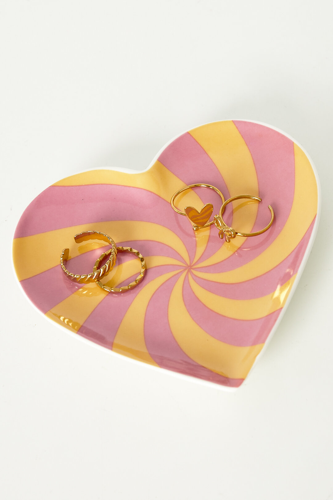 Vassoio portagioie a forma di cuore a spirale h5 Immagine2