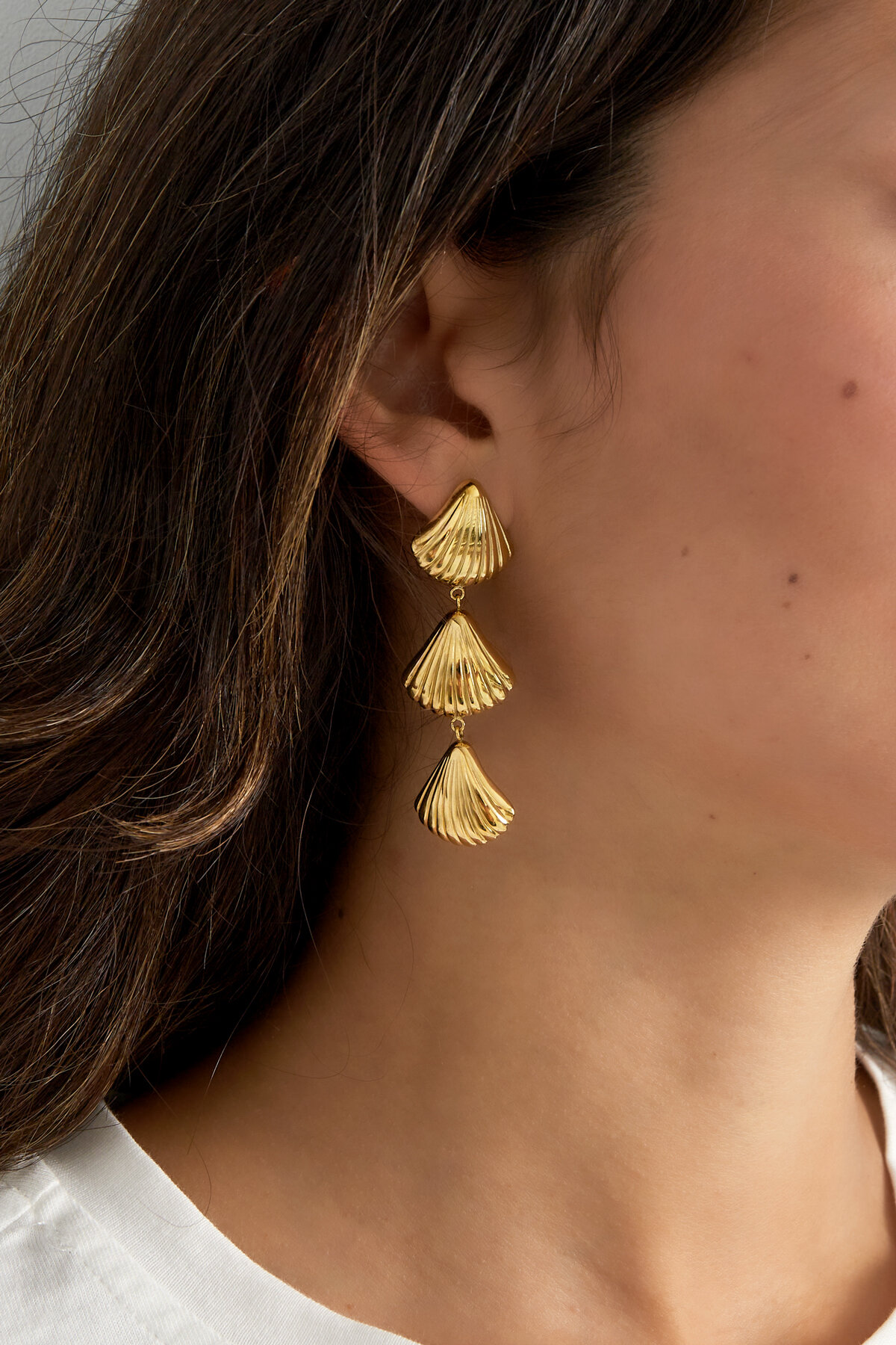 Stylish stainless steel earrings