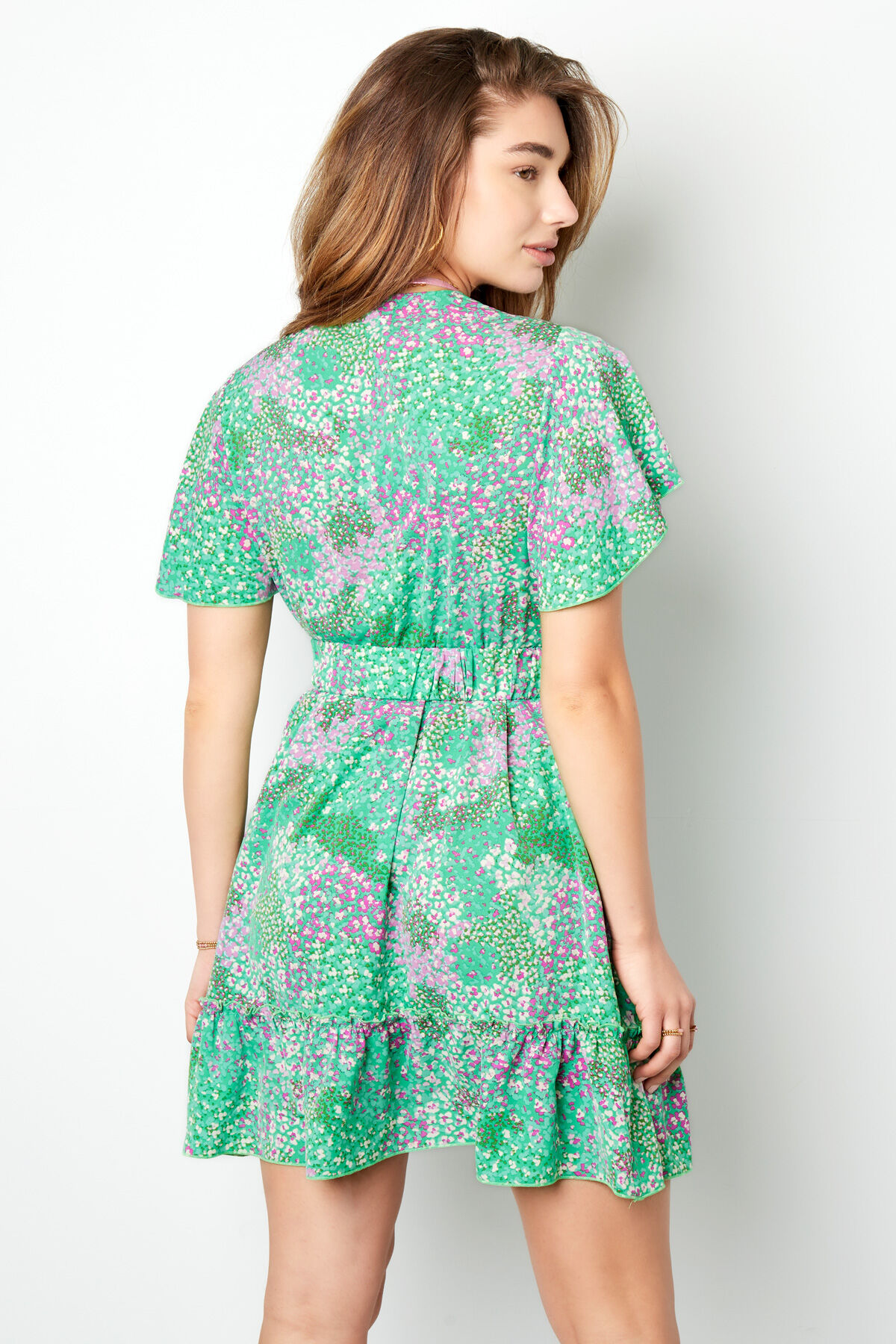 Vestido Midi Estampado Floral Rosa h5 Imagen8