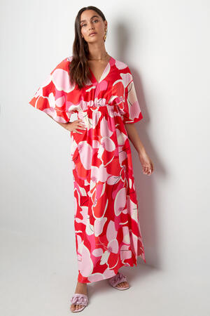 Vestido estampado floral abstracto entallado h5 Imagen5