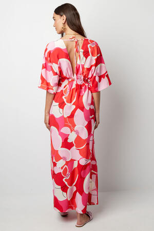 Vestido estampado floral abstracto entallado h5 Imagen7