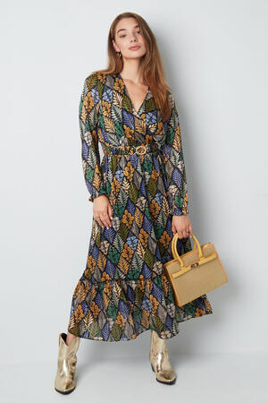 Maxikleid Herbstdruck Beige Multi h5 Bild5