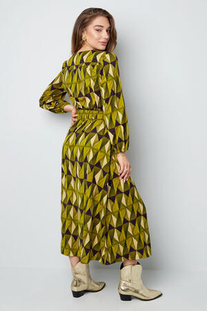 Robe Maxi Femme Polyester Imprimé Géométrique Ceinture Taille h5 Image7