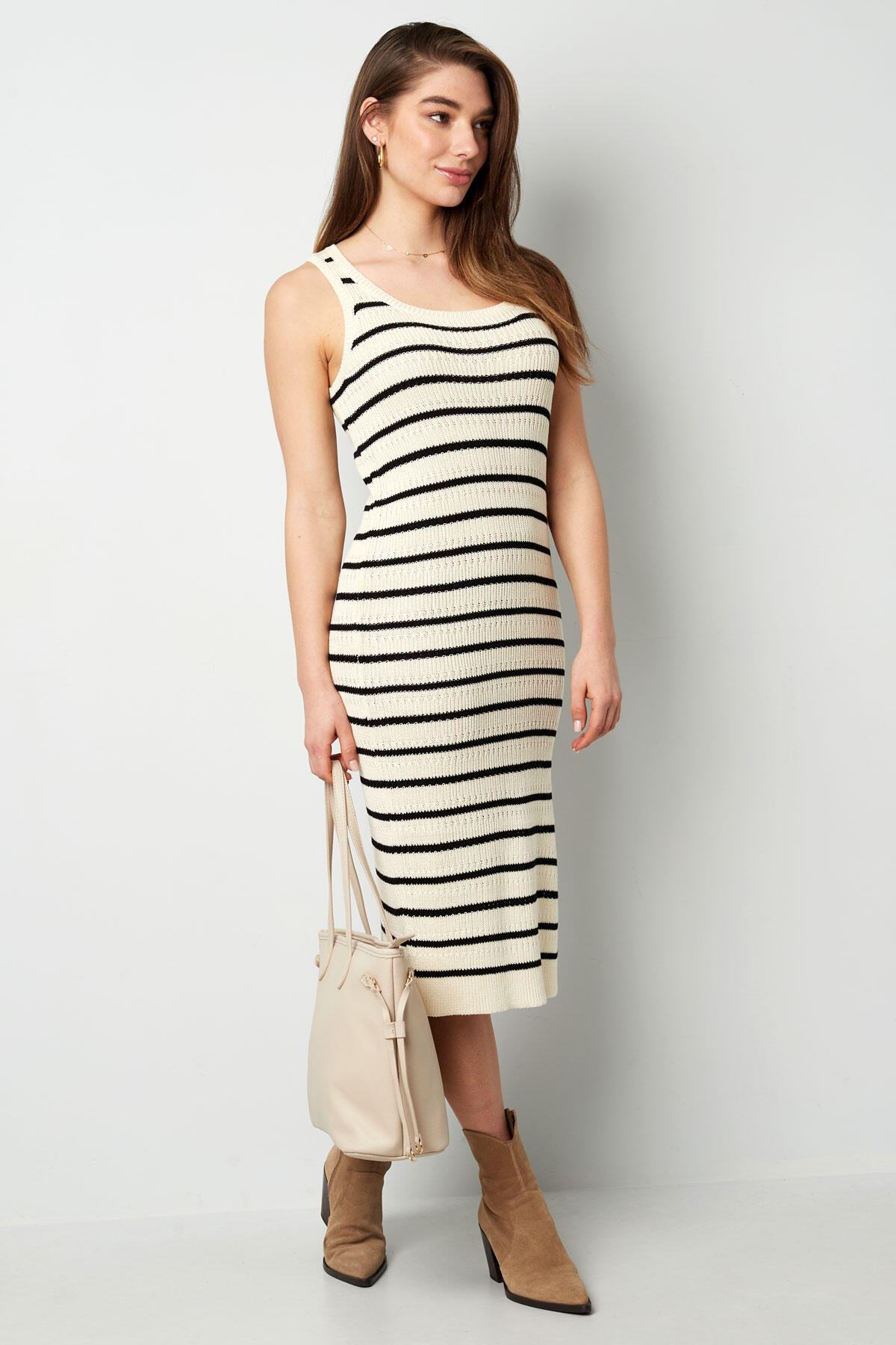 Abito in maglia a strisce h5 Immagine2