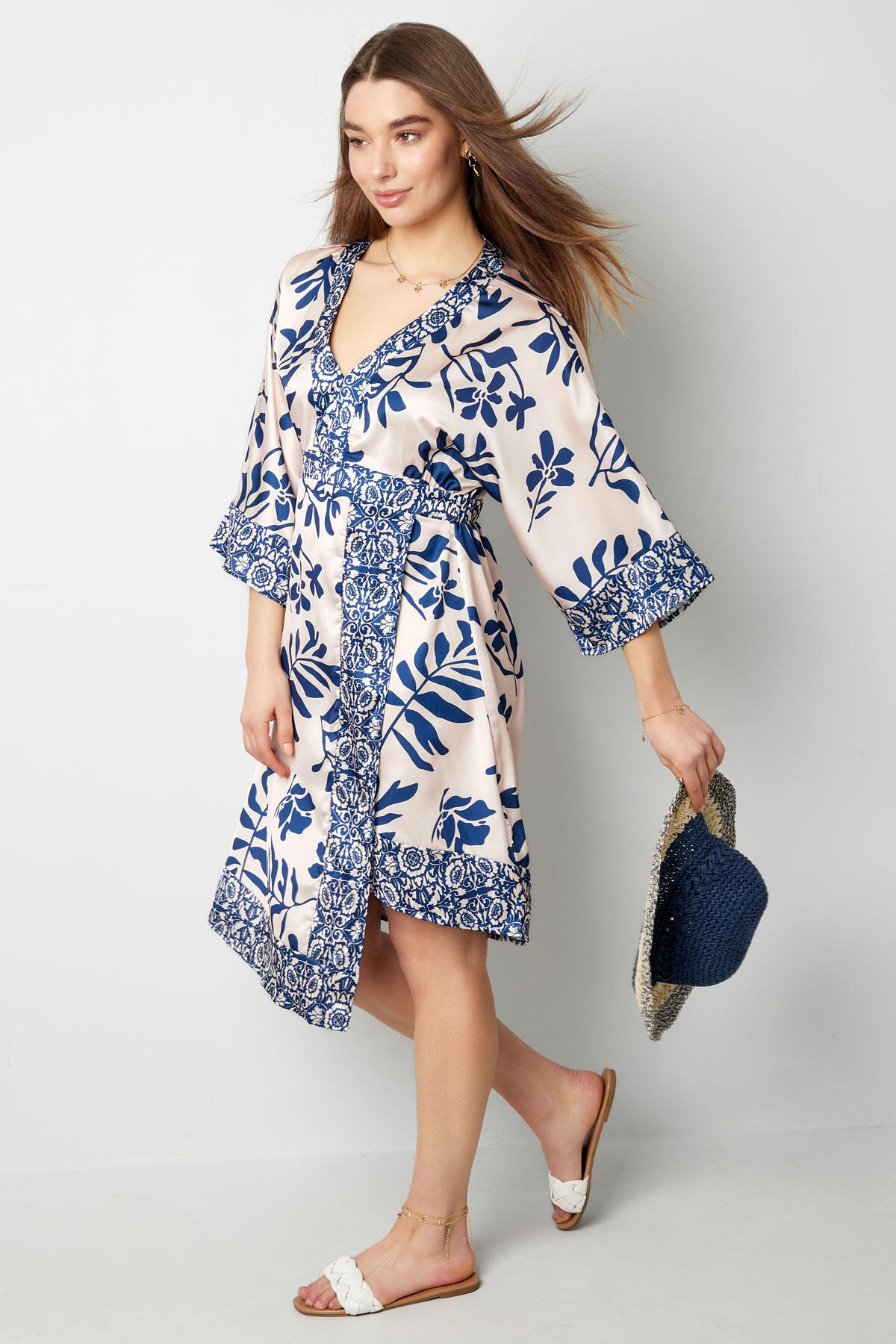 Polyester Women's Mini Dress Bohemian Floral Print h5 Picture6