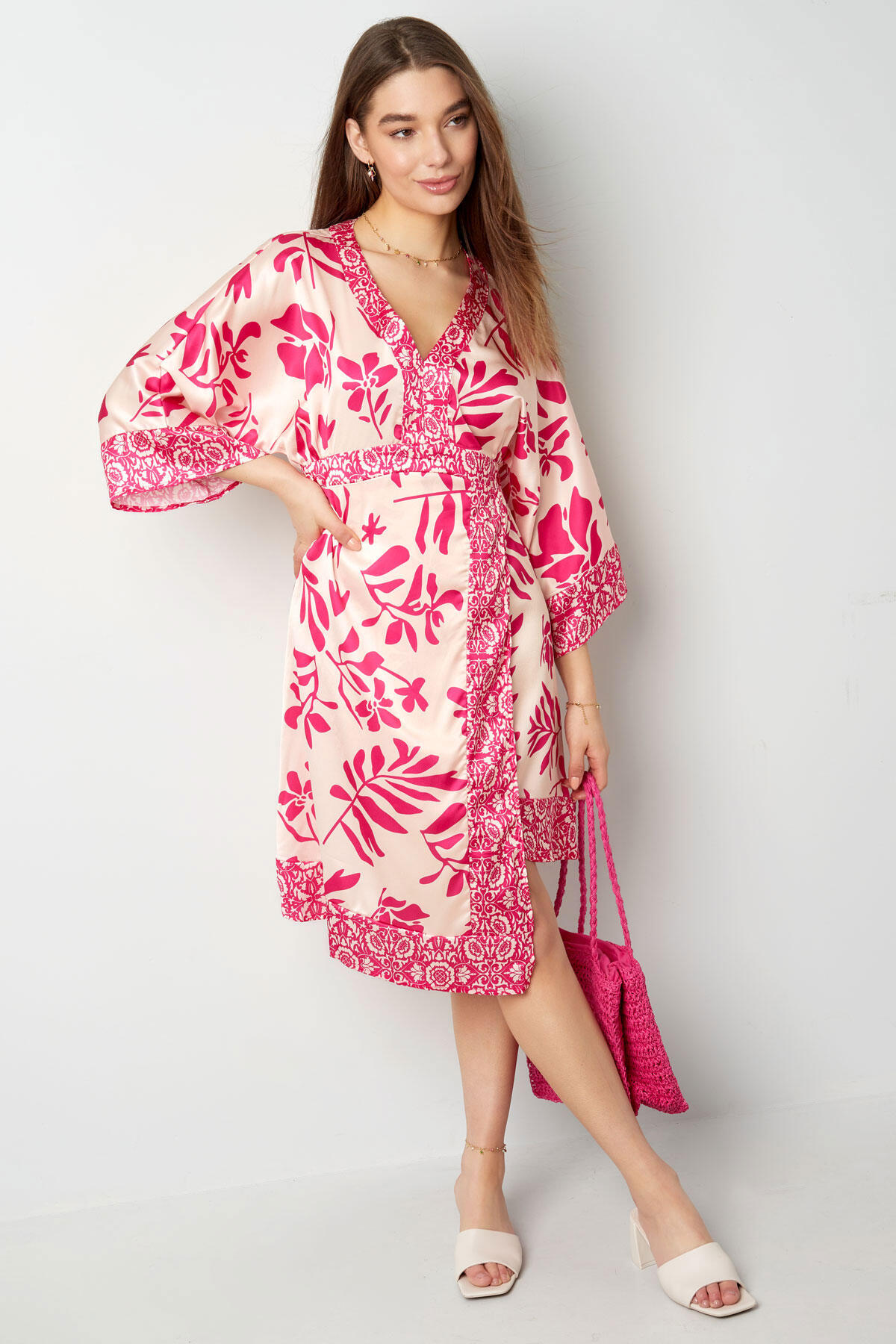Polyester Women's Mini Dress Bohemian Floral Print Picture2