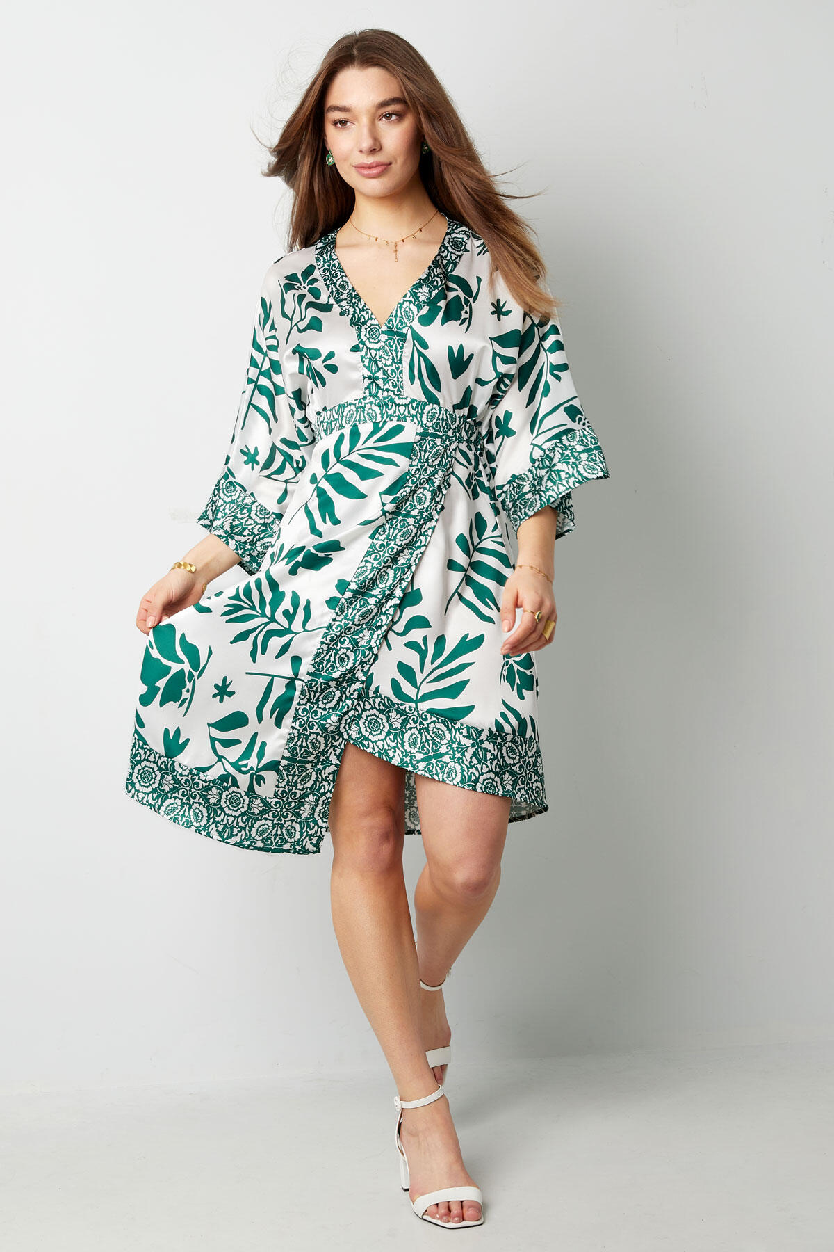 Polyester Women's Mini Dress Bohemian Floral Print Picture7