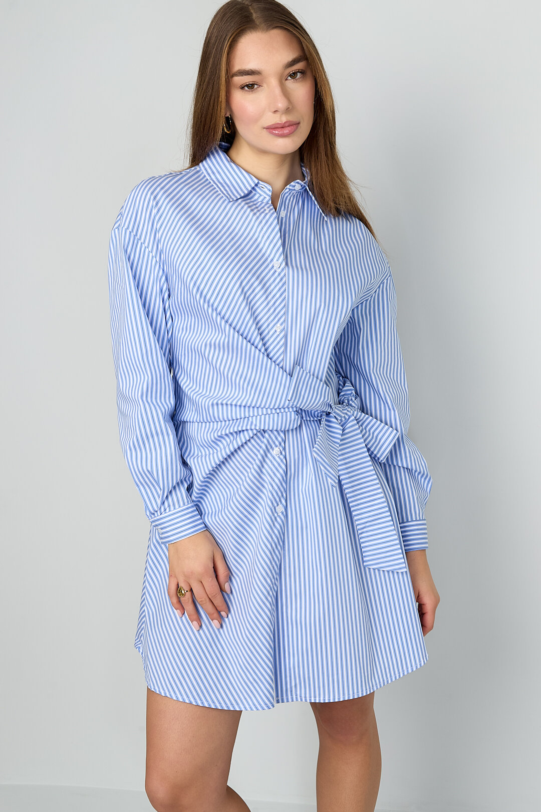 Knotted Blouse Dress Picture4
