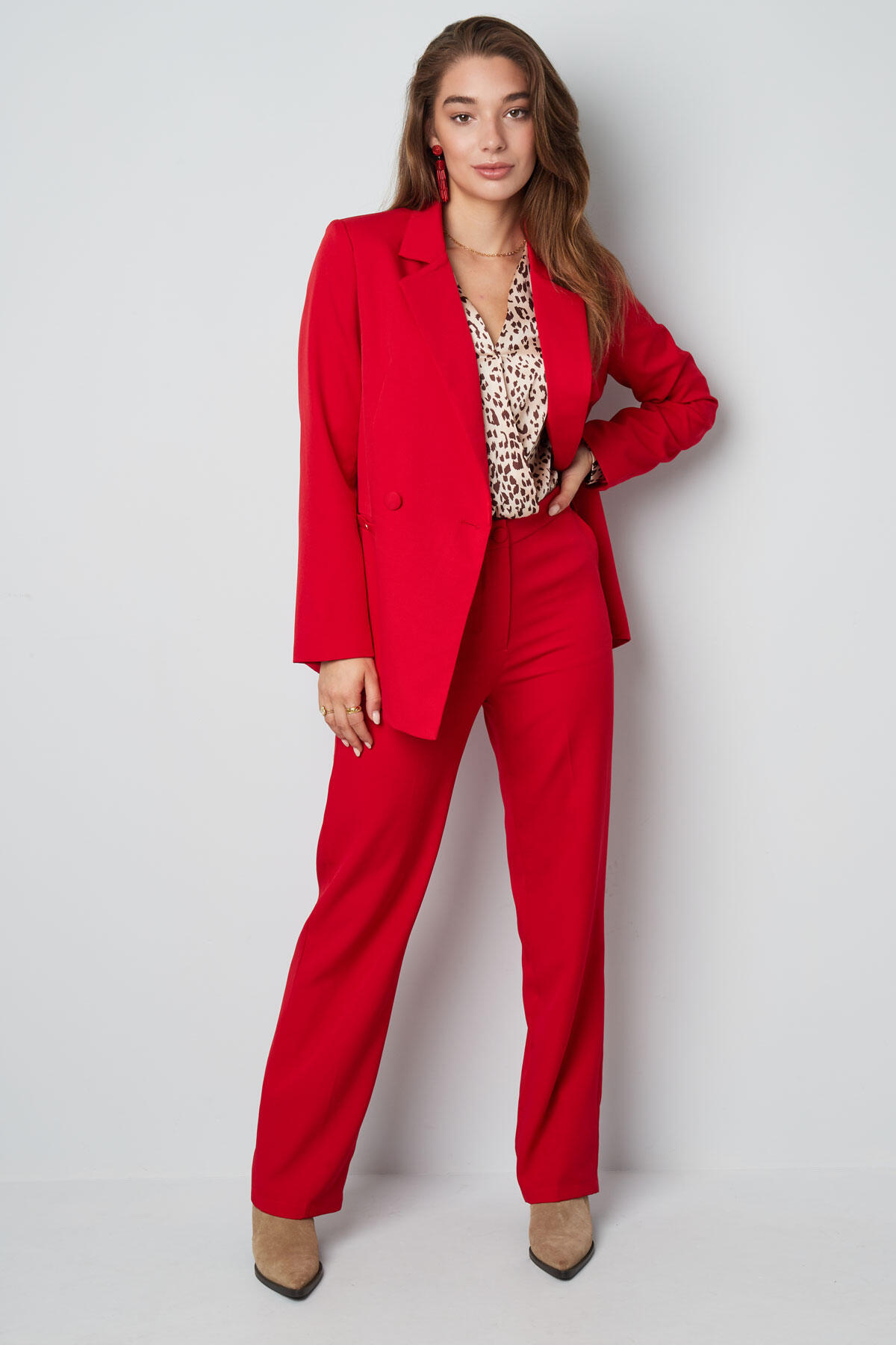 Schlichter Basic-Blazer Lachsfarben S h5 Bild4