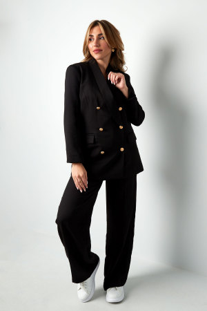 Oversized Blazer Gold Color Buttons h5 Picture4
