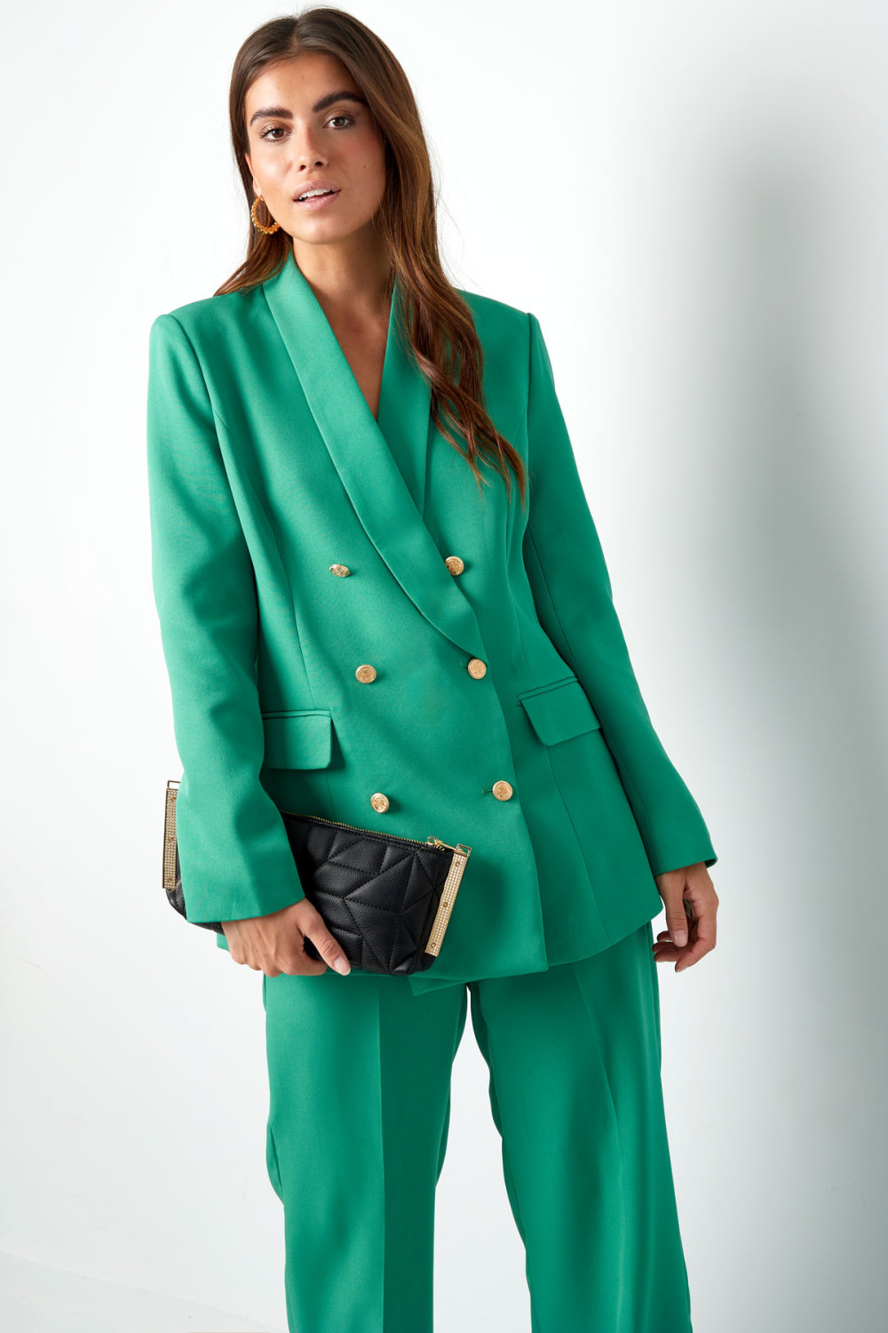 Oversized Blazer Gold Color Buttons h5Picture2