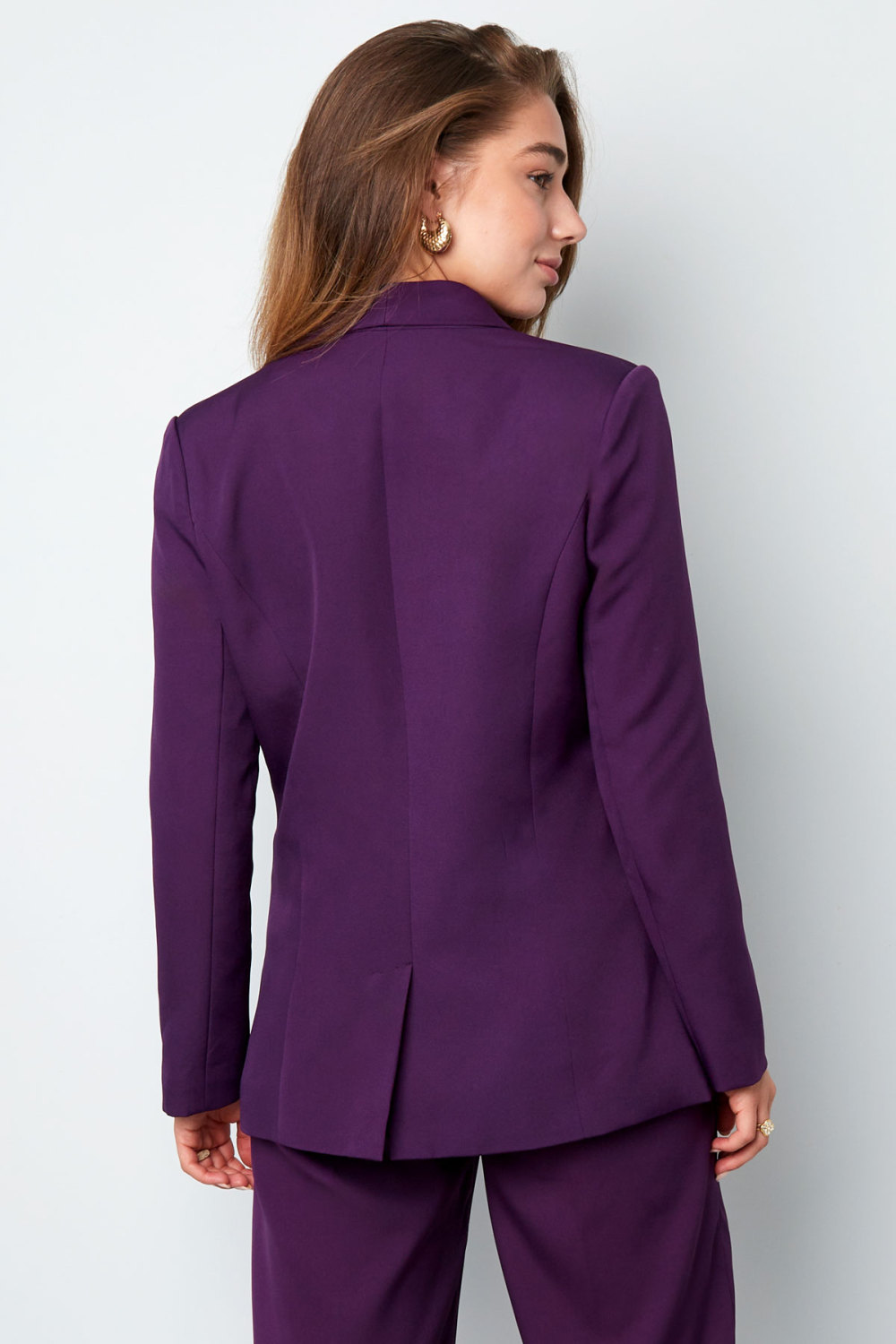 Oversized Blazer Gold Color Buttons h5Picture9