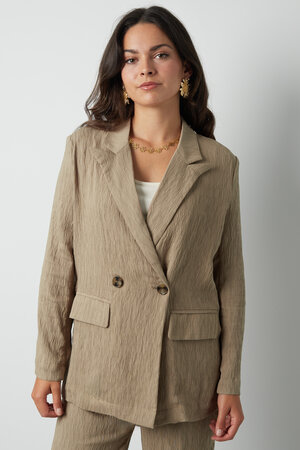 Viscose Women's Suit Set Double-Breasted Structured Fit h5 Picture4