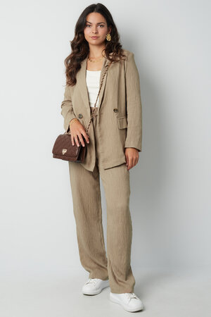 Viscose Women's Suit Set Double-Breasted Structured Fit h5 Picture8