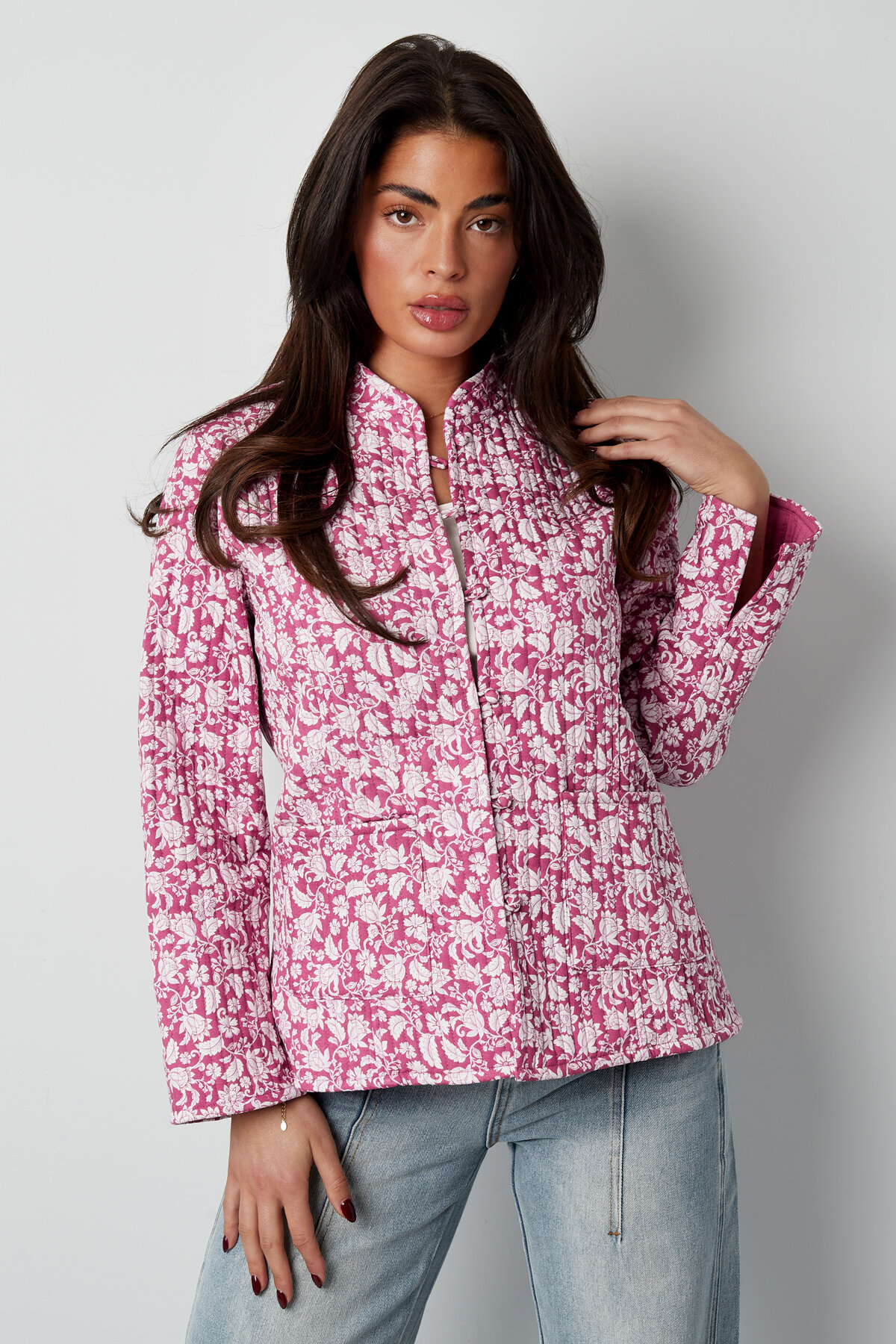 Rayon Damenjacke Gedrucktes Muster