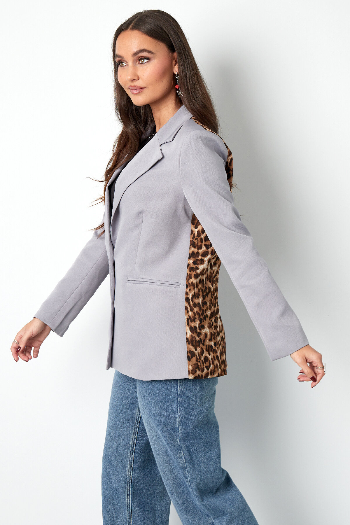 Blazer Panther-Print Rückenprint h5 Bild8