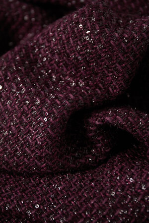 Giubbotto in Poliestere Donna Stile Tweed Chiusura con Pulsanti Classica h5 Immagine9