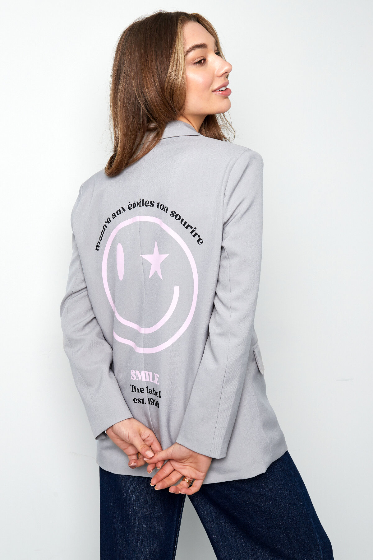 Set di Giacca da Donna in Poliestere Taglio Oversized con Logo Ricamato h5 Immagine11