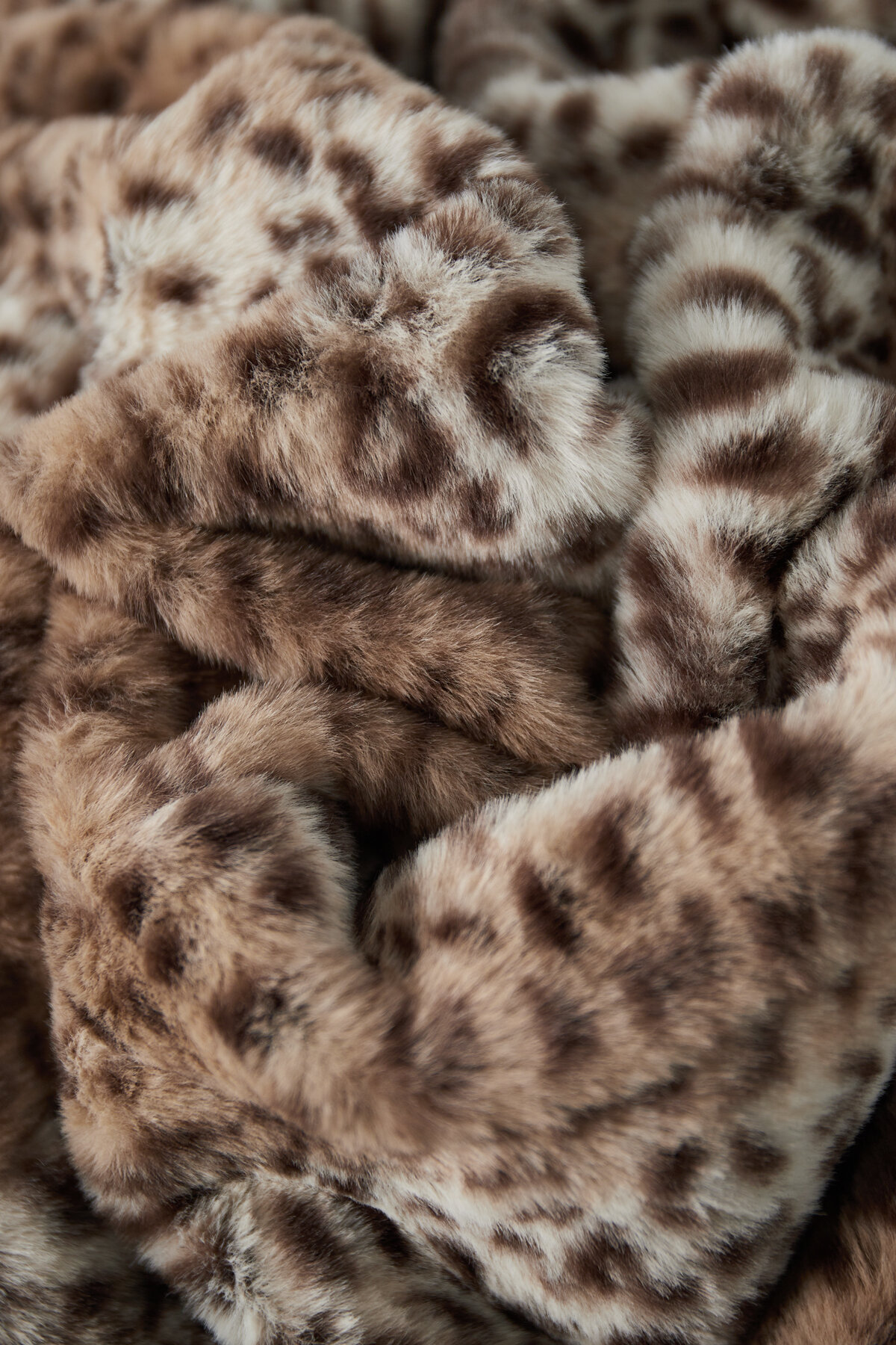 Polyester Faux Fur Women's Jacket Leopard Print Cozy Warm h5 Picture7