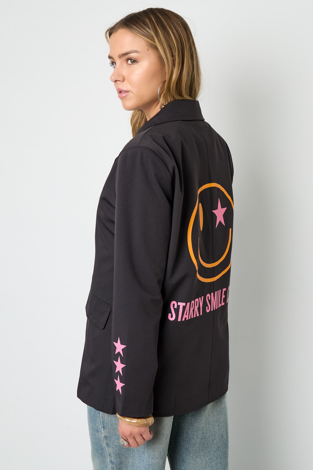 Gewebte Polyesterfaser Damen-Anzug-Set Casual Letters Design