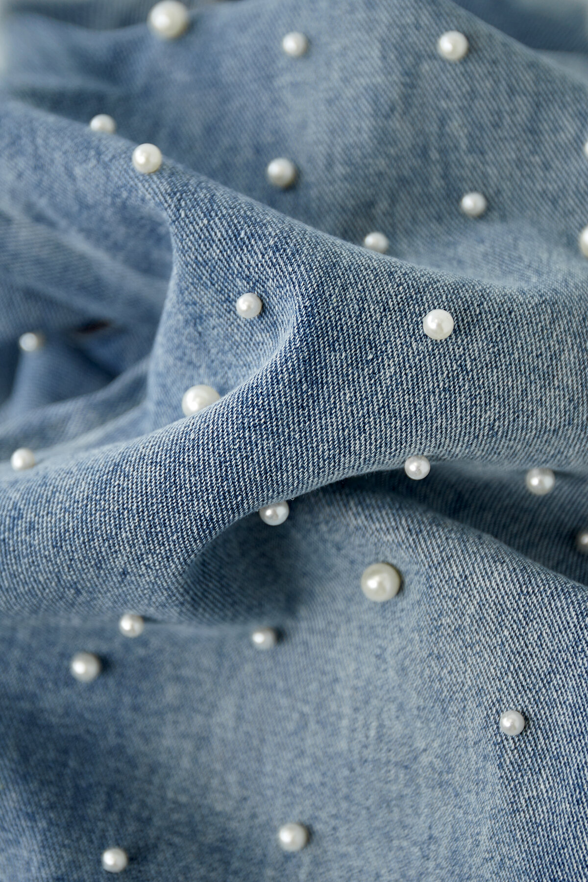 Cotton Woven Vrouwen Rechte Jeans Casual Polka Dots h5 Afbeelding4