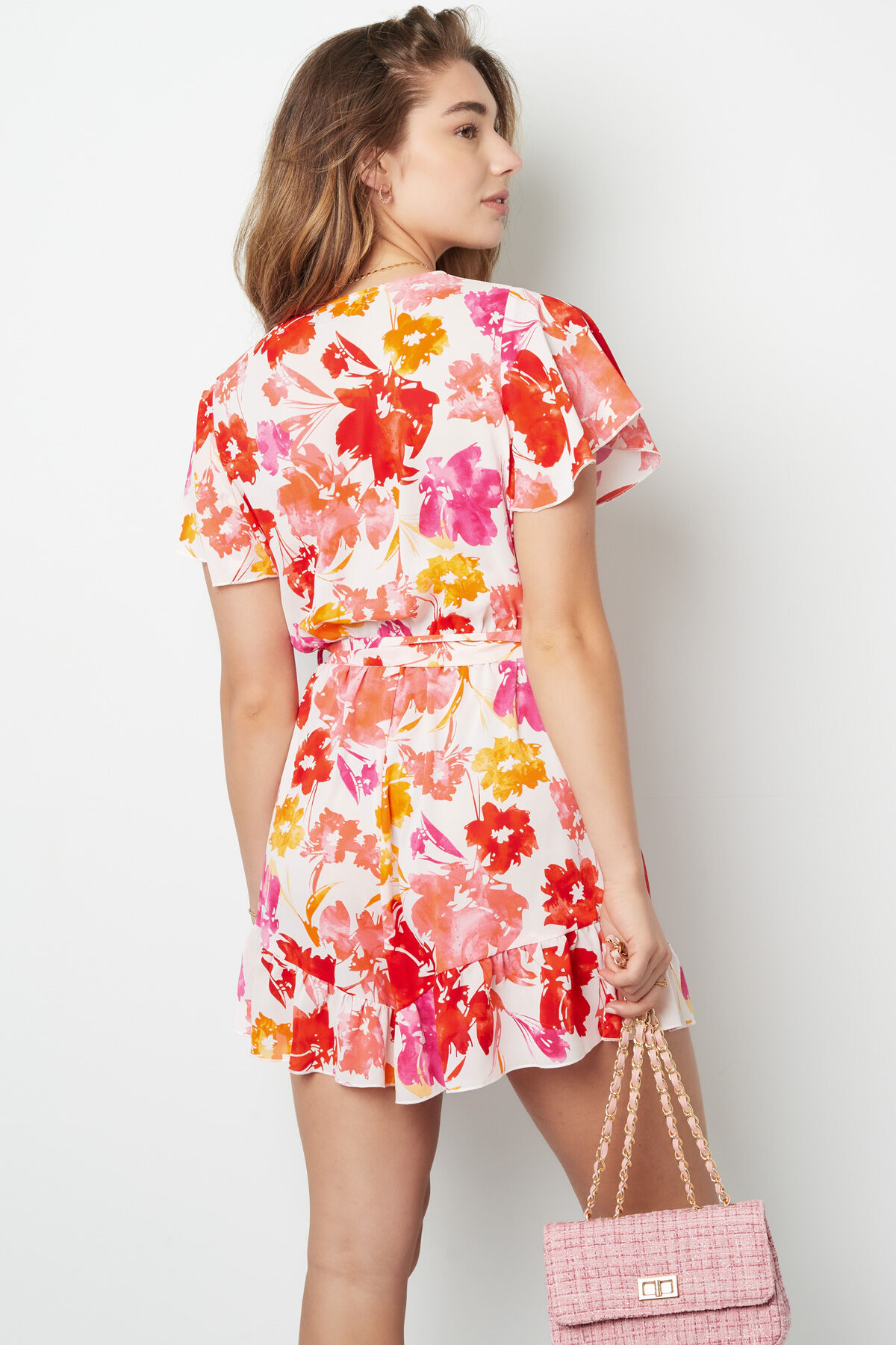 Mono Estampado Floral - Rosa Rojo Imagen8