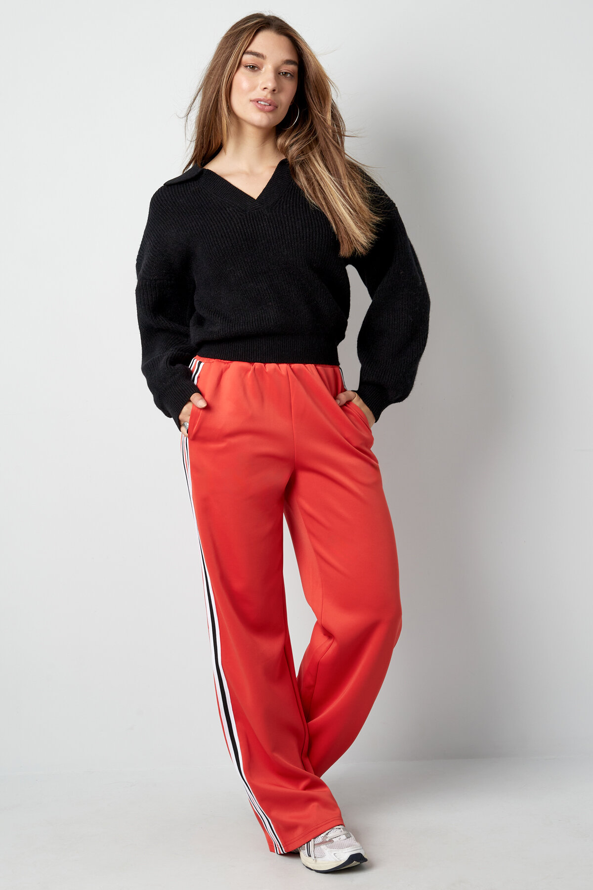 Maglione in Mistura di Lana Donna Collo Polo Taglio Oversized Immagine9