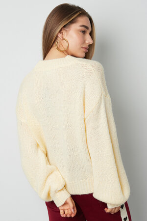 Nylon Gebreide Trui Vrouwen Oversized Ontspannen Passend h5 Afbeelding12