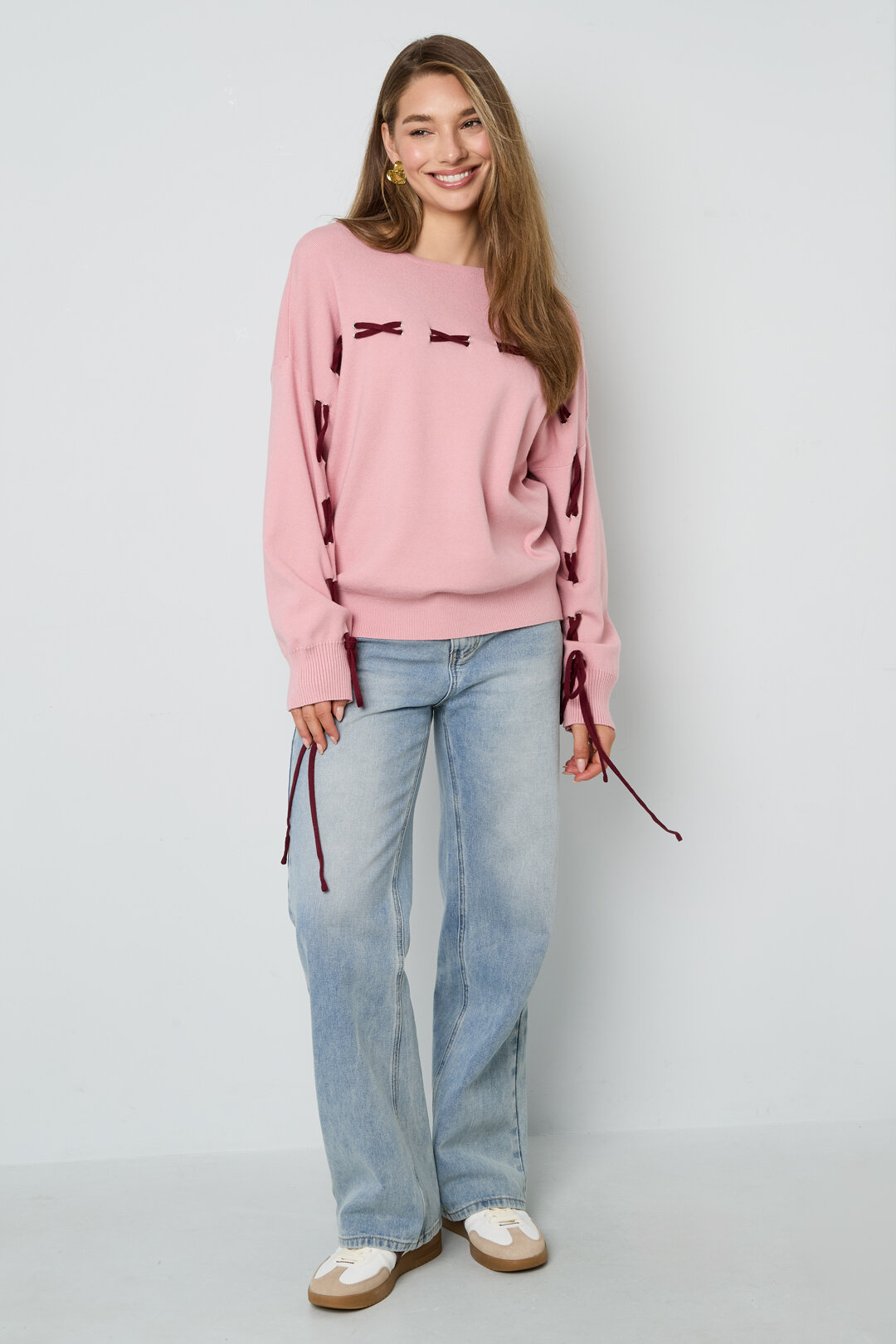 Knitted Viscose Women's Sweater Casual Color Clash Picture6