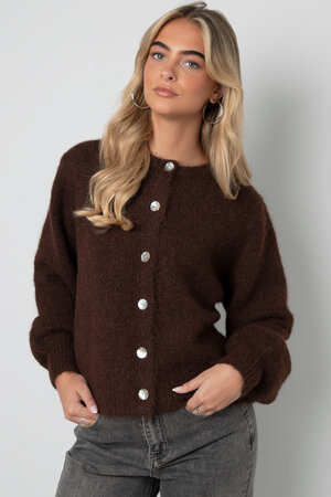 Knitted Polyester Fiber Women's Cardigan Casual Solid Color Fall/Winter h5 Picture10