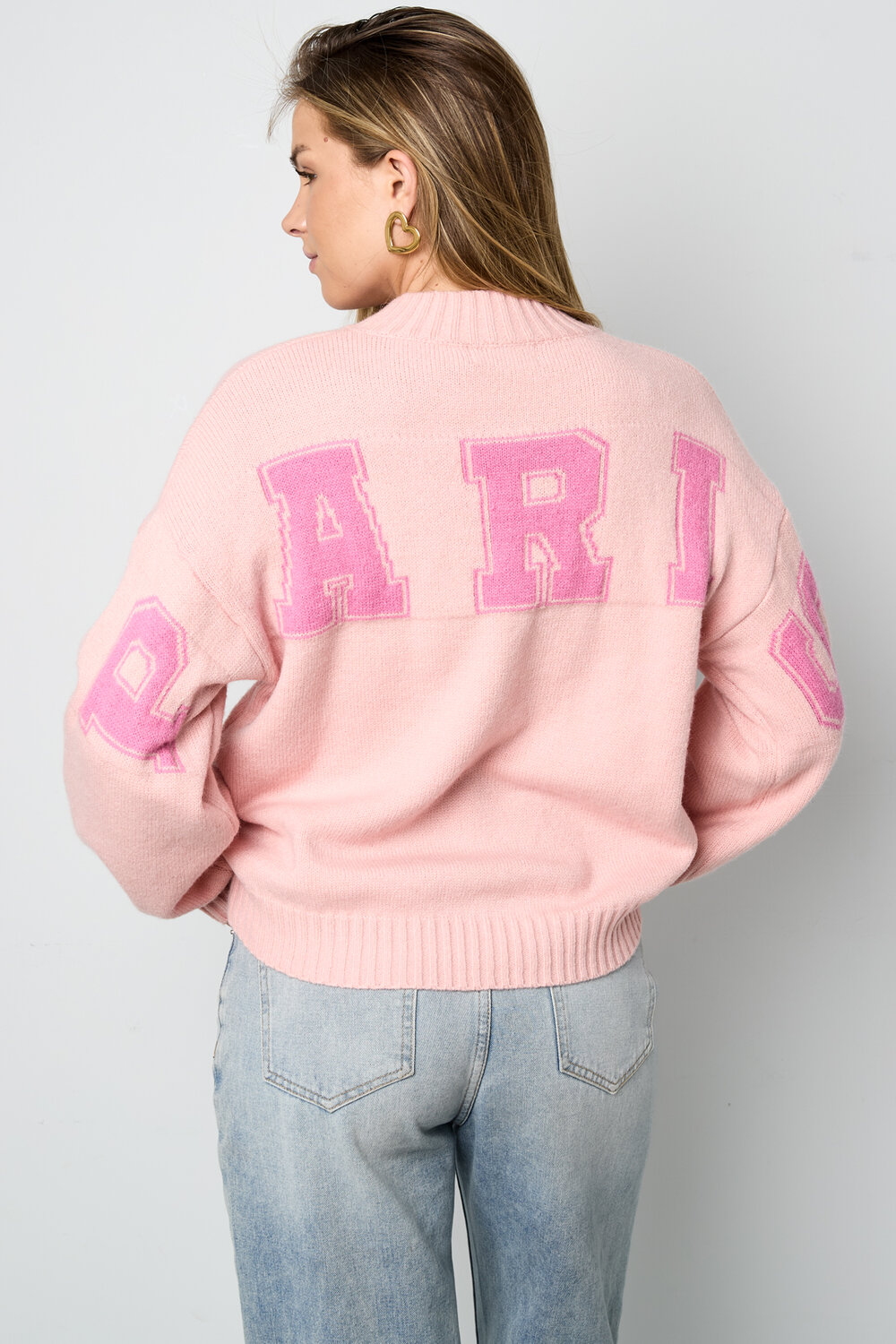 Knitted Polyester Fiber Women's Knit Sweater Casual Letters h5Picture11