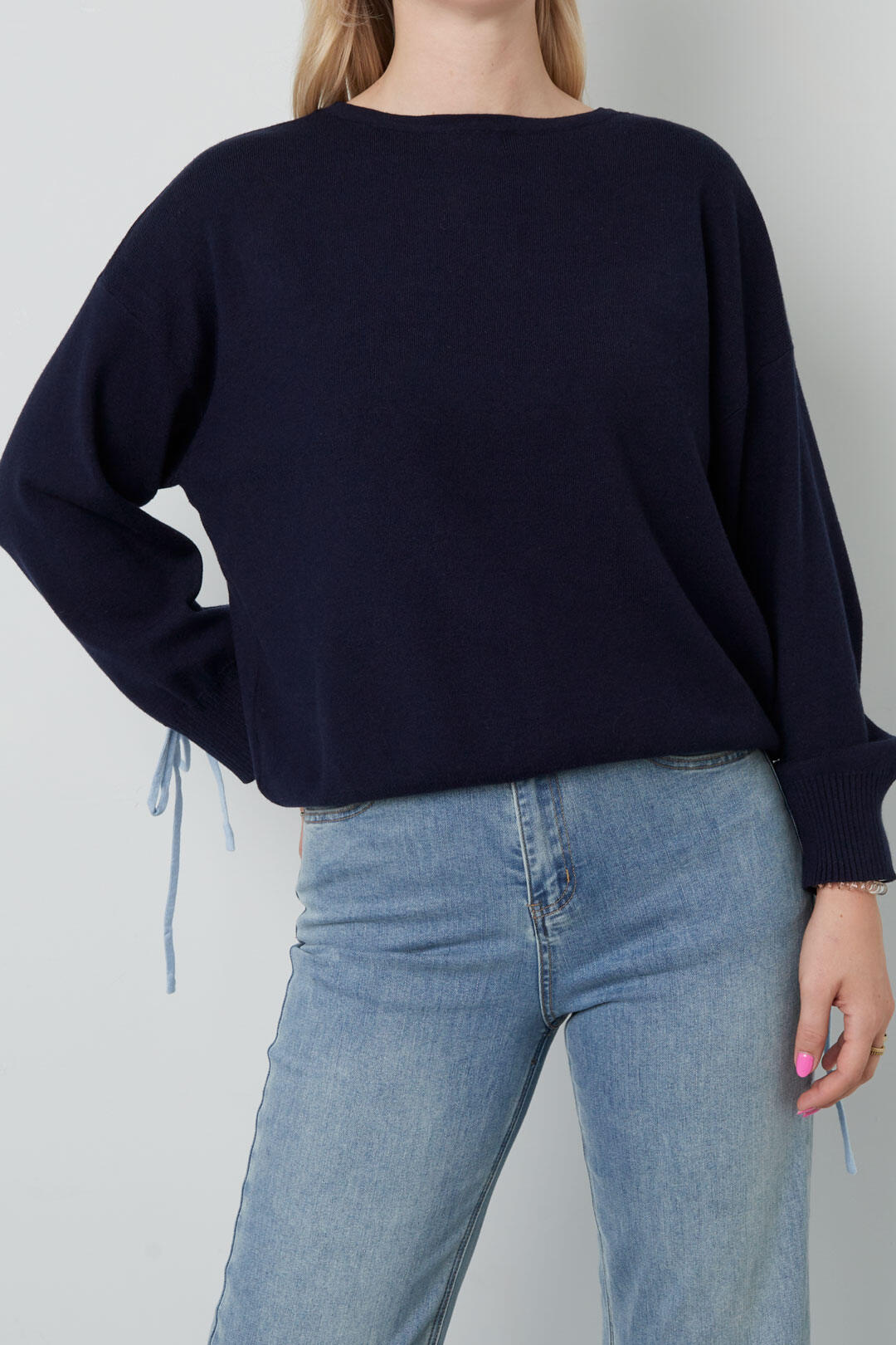 Knitted Viscose Women's Sweater Casual Color Clash h5 Picture7