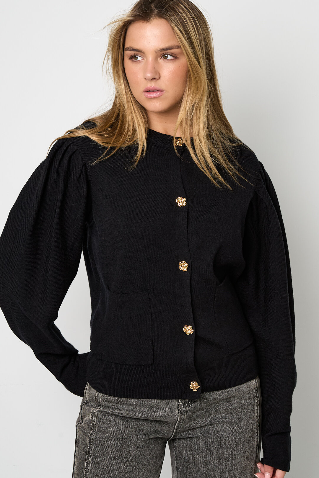 Knitted Viscose Women's Cardigan Fall/Winter Casual Solid Color h5 Picture4