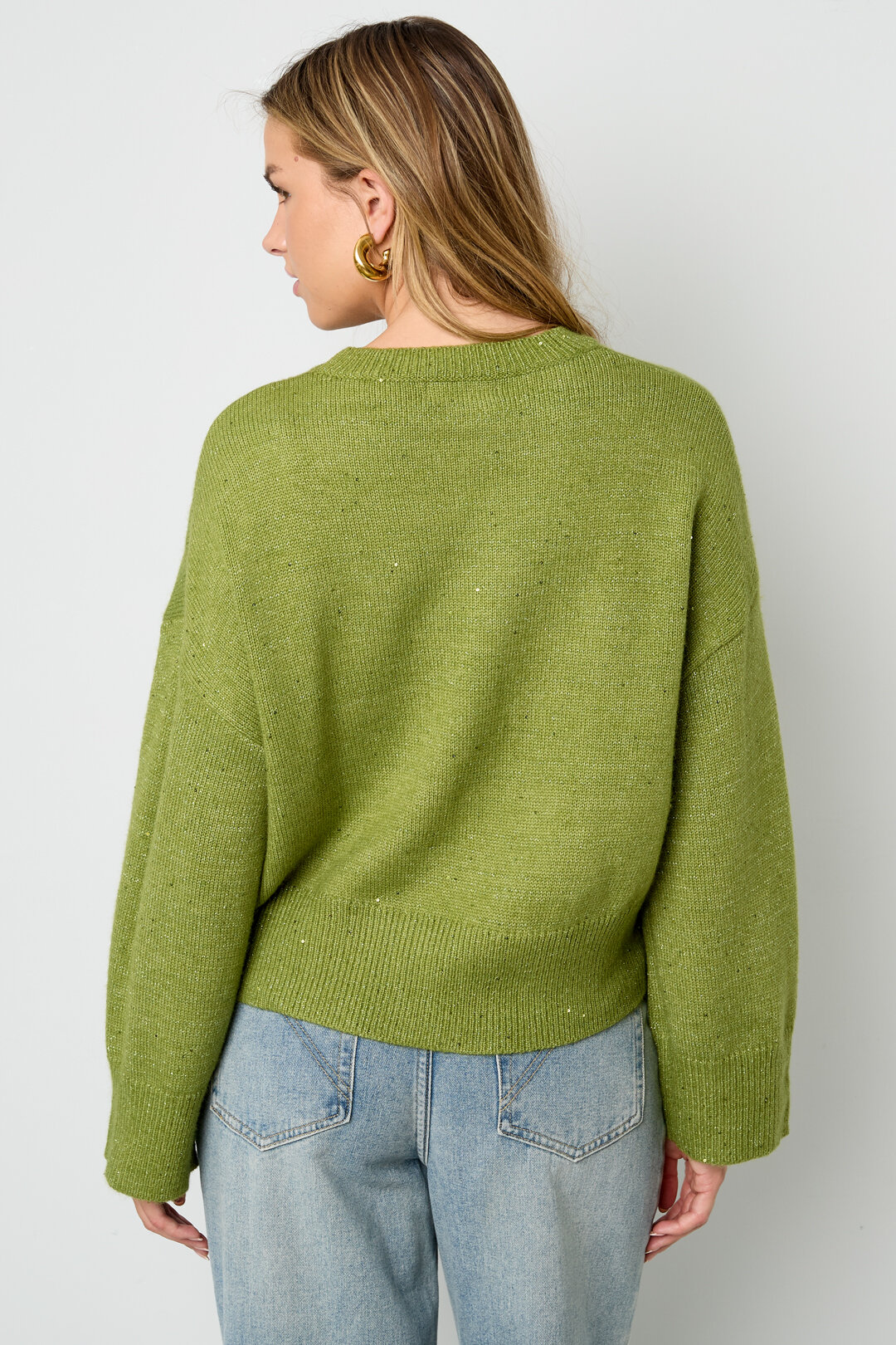 Knitted Polyester Fiber Women's Knit Sweaters Casual Solid Color Fall/Winter Picture11