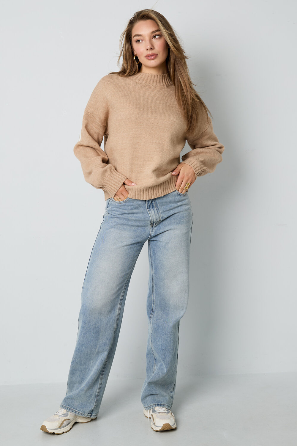 Knitted Polyester Fiber Women's Knit Sweater Casual Letters h5Picture4