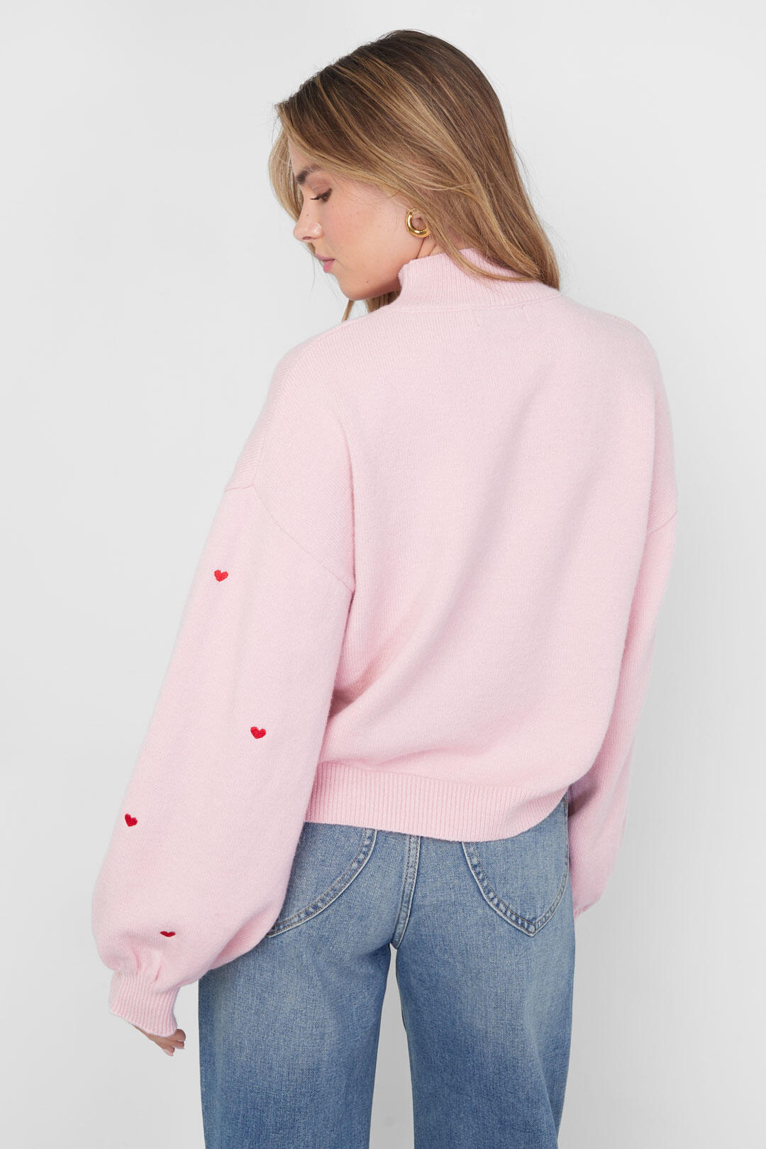 Maglione lavorato a maglia con cuori h5 Immagine9