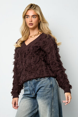 V sweater with fringes h5 Picture4