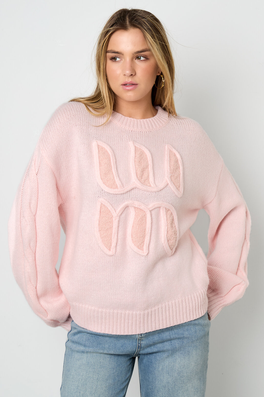 Gestrickte Polyesterfaser Damen Strickpullover Casual Letters h5 Bild10