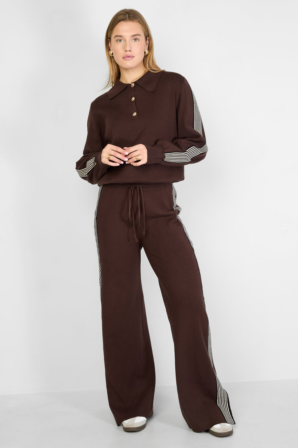 Knitted sweater with stripes h5Picture9