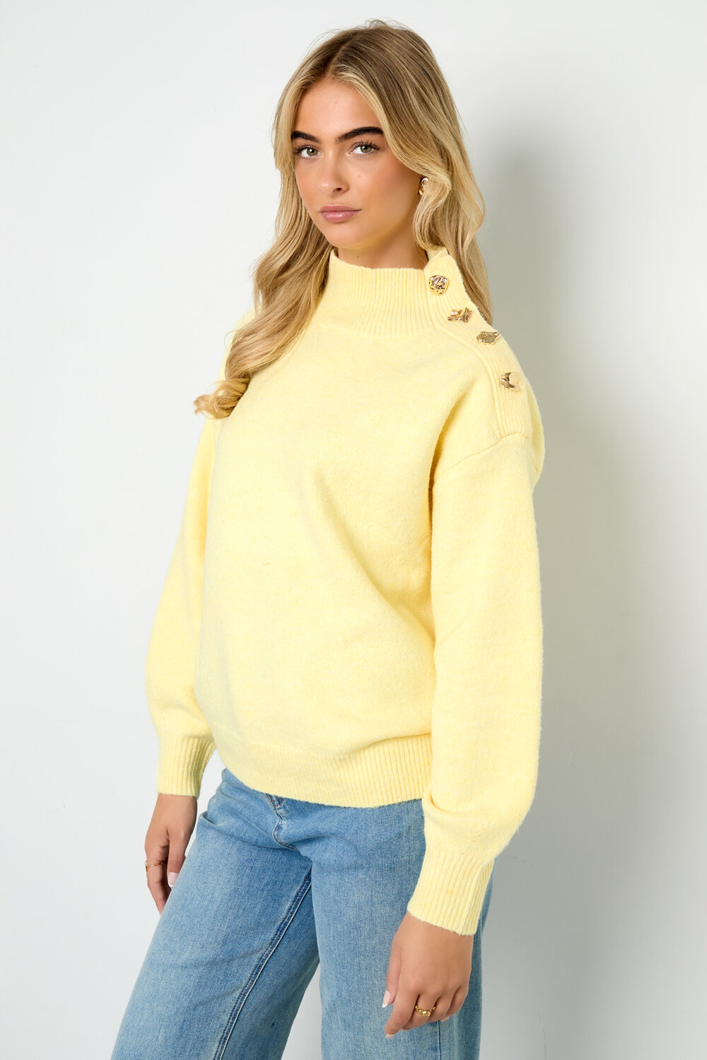 Knitted Polyester Fiber Women's Turtleneck Sweater Casual Solid Color h5Picture8