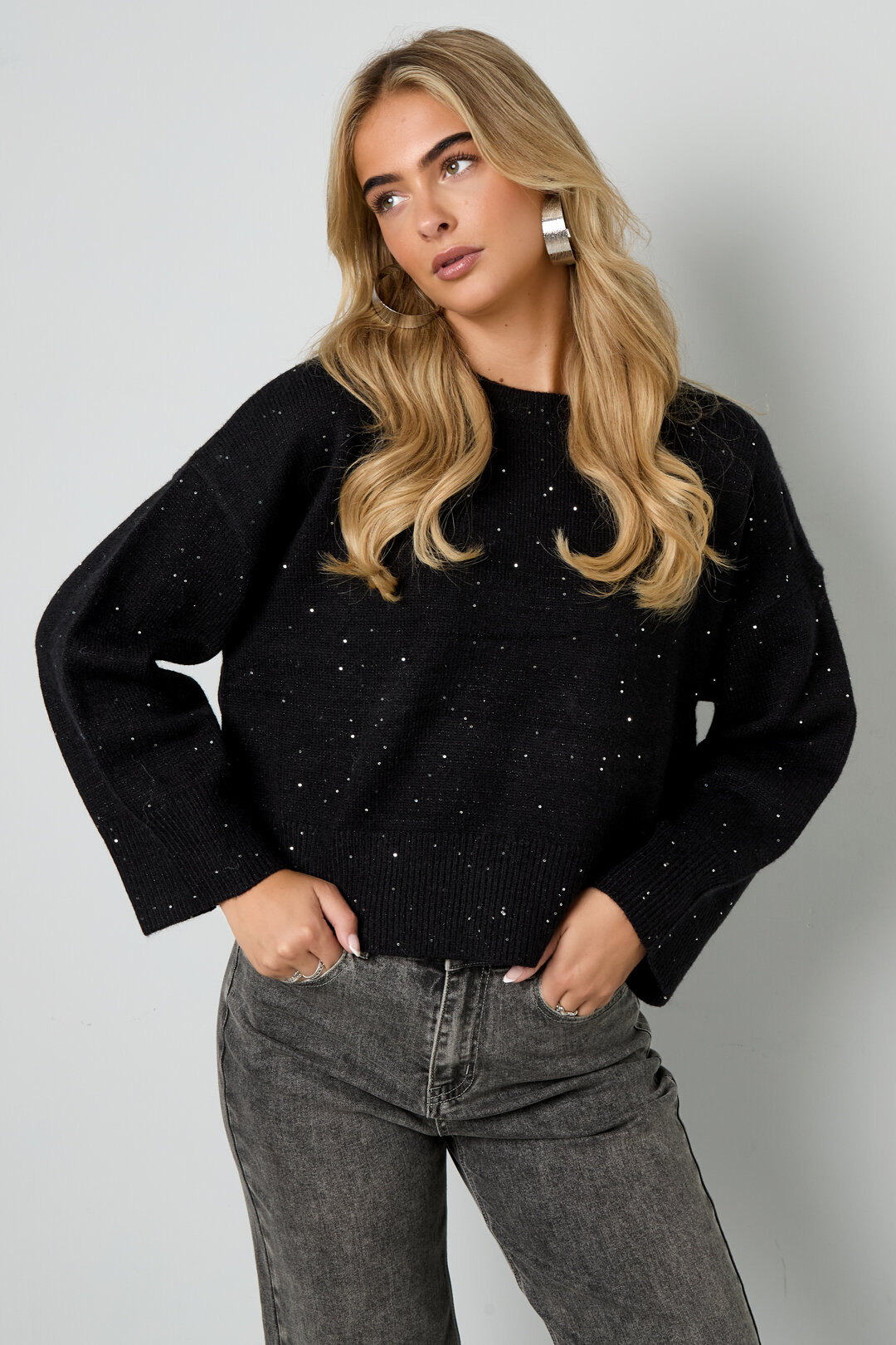 Knitted Polyester Fiber Women's Knit Sweaters Casual Solid Color Fall/Winter Picture8