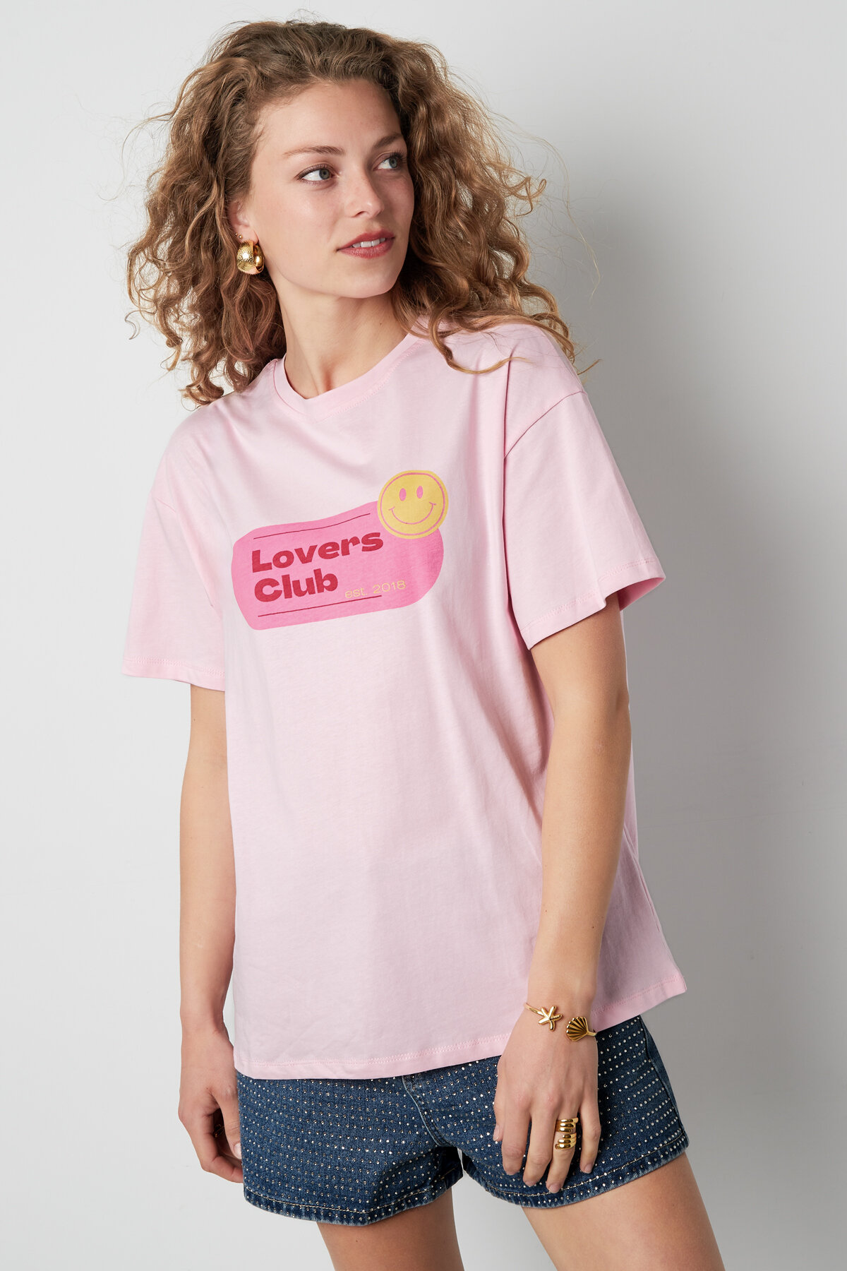 Cotton Women's T-shirt Street Random Print h5 Picture4