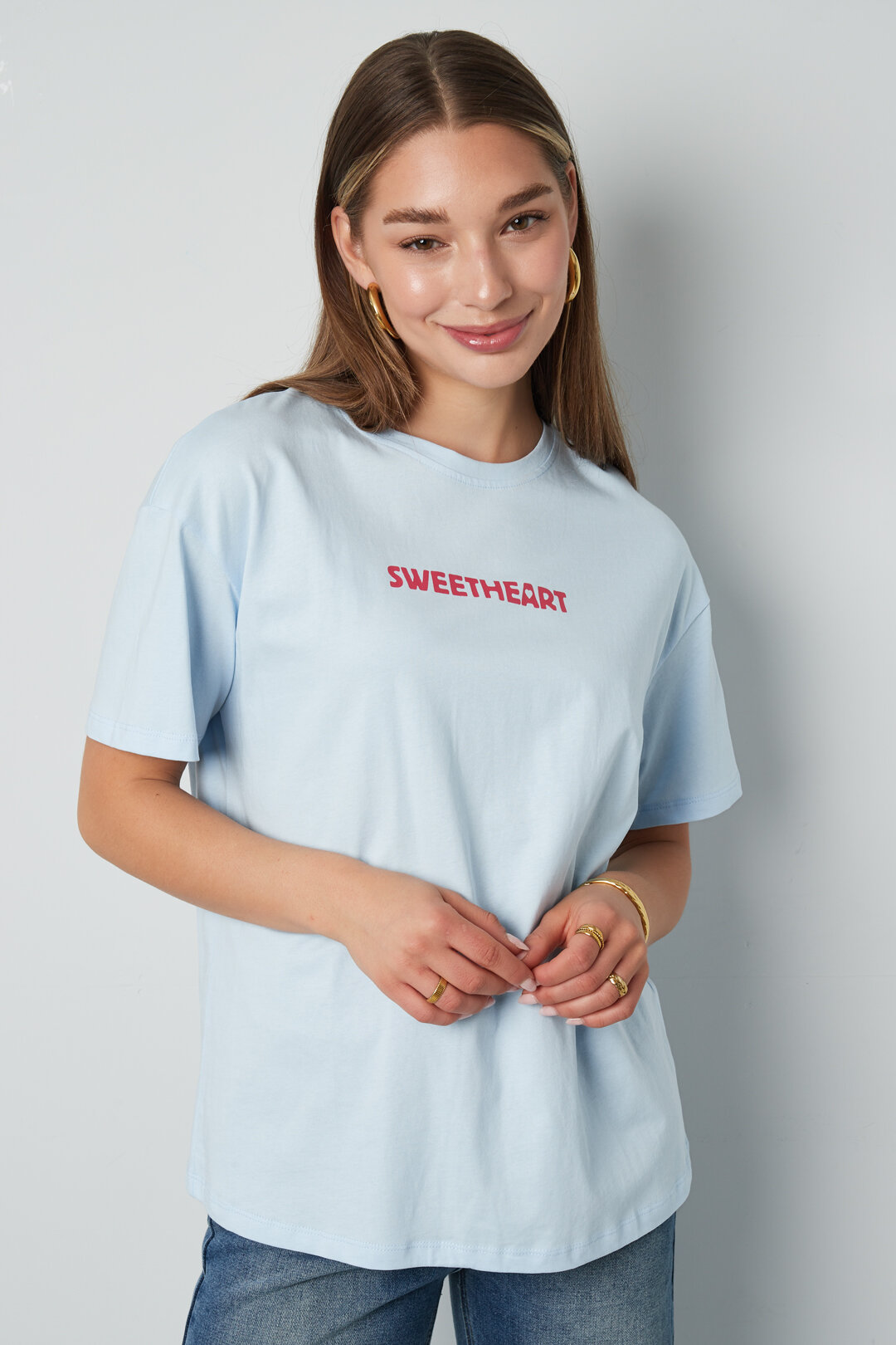 Knitted Women's T-shirt Casual Letters h5 Picture6