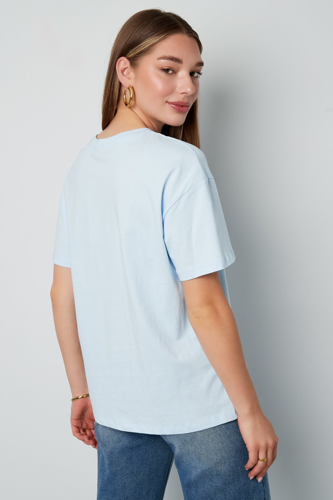 Knitted Women's T-shirt Casual Letters Picture8