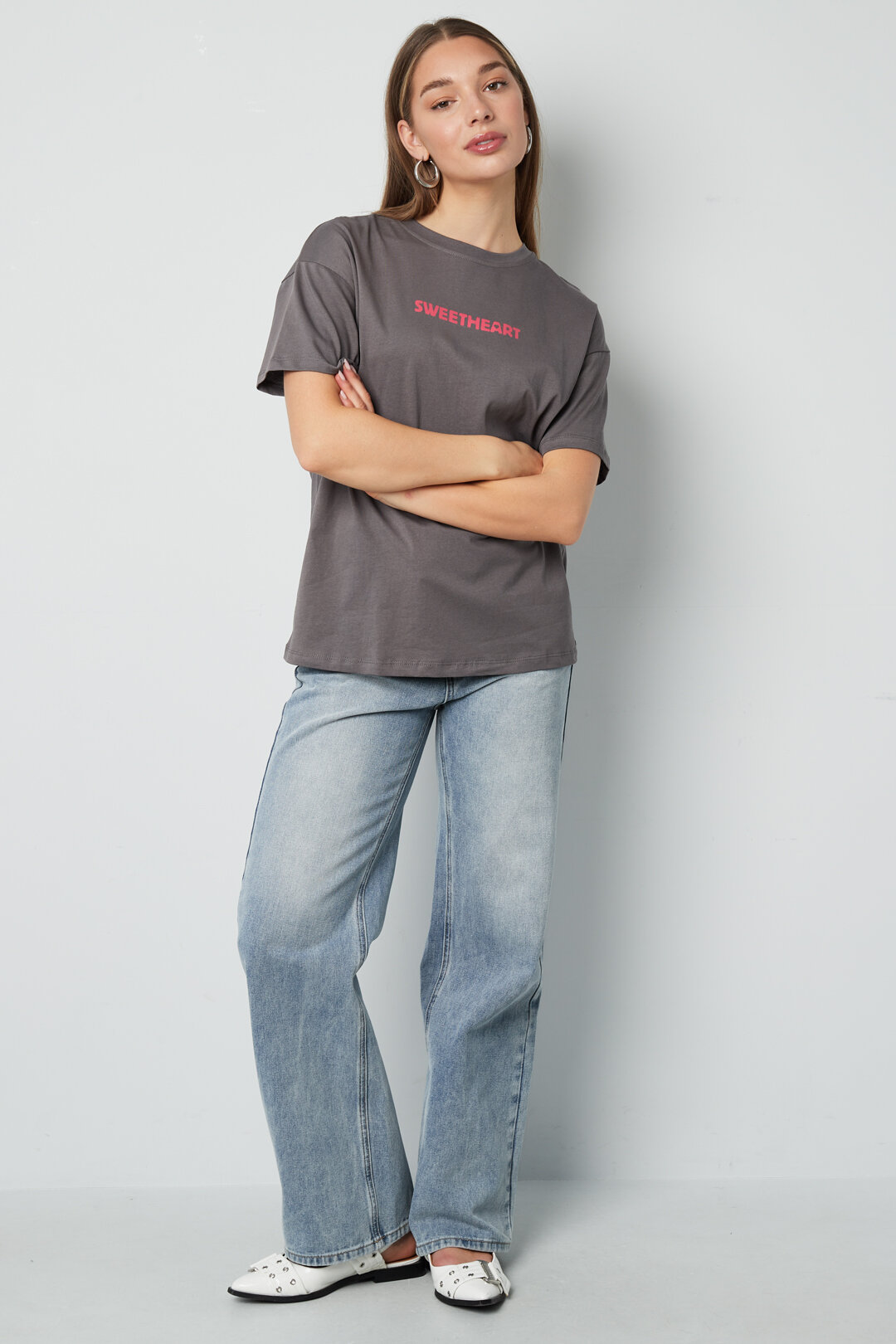 Knitted Women's T-shirt Casual Letters h5 Picture5