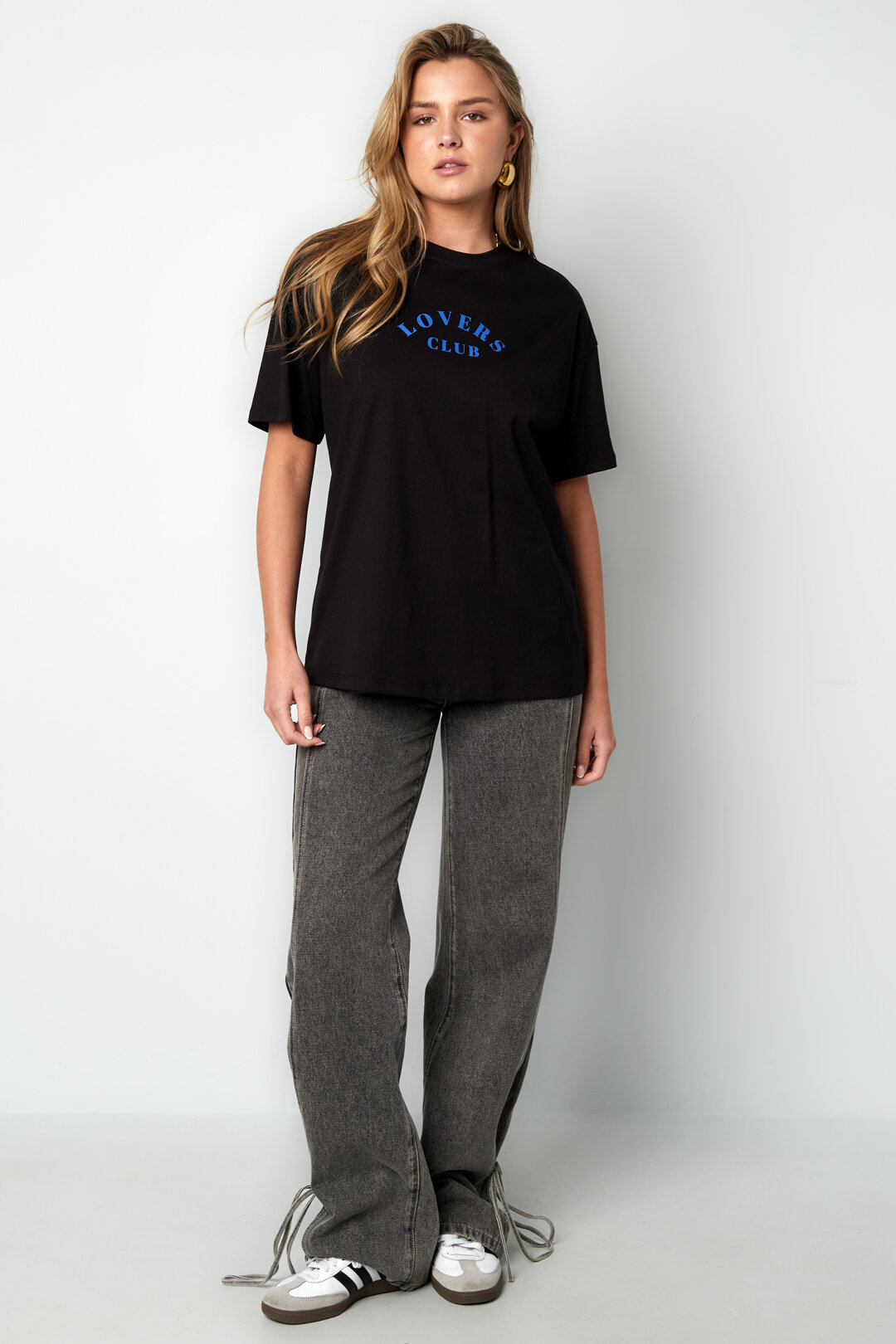Cotton Women's T-shirt Casual Letters Picture8